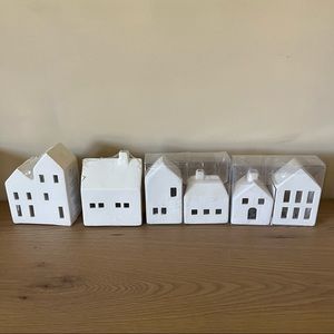 6 Target bullseye playground ceramic prelit houses